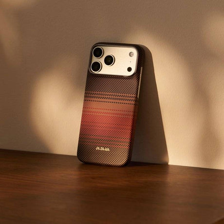 Magsafe Калъф за iPhone 18 Pro/ 17 Pro, Pitaka Edge Case Sunset, Кафяв (9)