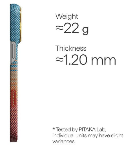 Magsafe Калъф за iPhone 18 Pro/ 17 Pro, Pitaka Edge Case Sunset2.0 California Dream01, Кафяв (5)