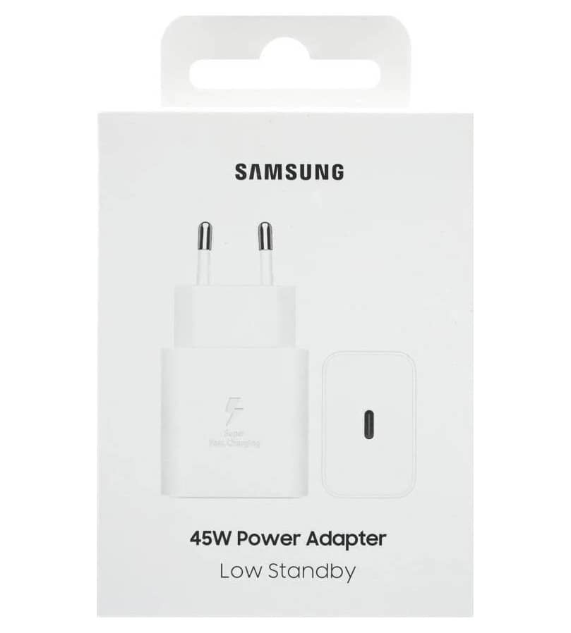 Оригинално Зарядно Samsung 45W 220v Super Fast Charger USB-C EP-T4511NWEGEU, Бял