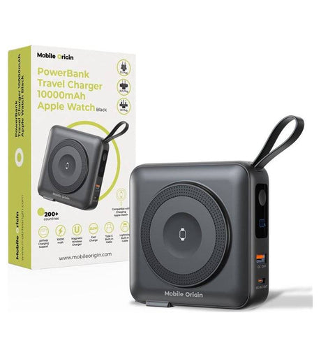 Magsafe Външна Батерия, Combo Travel Charger 10000mAh 22.5W, Черен (15)