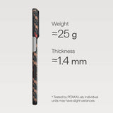Magsafe Калъф за iPhone 17 Pro Max, Pitaka Edge Happiness Rides Case Ebon Kylin, Черен (4)