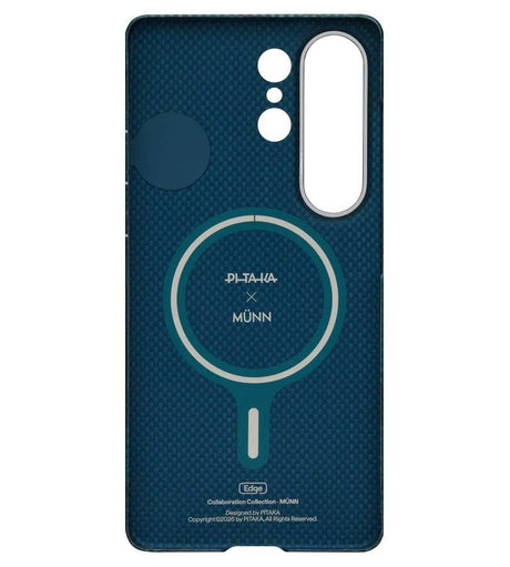 Magsafe Калъф за Samsung S26 Ultra, Pitaka Edge Flora in Grid Case Forest Dawn, Зелен (3)