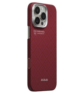 Magsafe Калъф за iPhone 16 Pro, Pitaka Edge Harvard Case Crimson, Червен