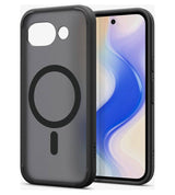 Magsafe Калъф за Google Pixel 10A, Spigen Ultra Hybrid Frost Case, Черен