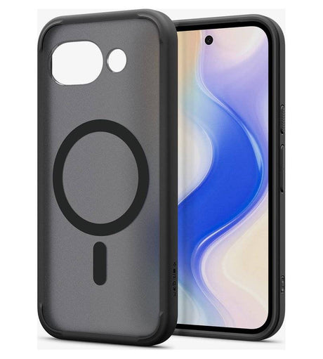 Magsafe Калъф за Google Pixel 10A, Spigen Ultra Hybrid Frost Case, Черен