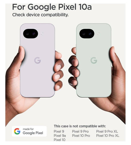 Magsafe Калъф за Google Pixel 10A, Spigen Ultra Hybrid Frost Case, Черен (7)