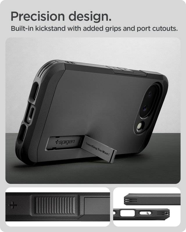 Magsafe Противоударен Калъф за Google Pixel 10A, Spigen Tough Armor Case, Черен (7)