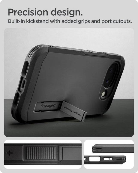 Magsafe Противоударен Калъф за Google Pixel 10A, Spigen Tough Armor Case, Черен (7)