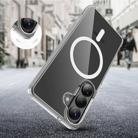 Magsafe Калъф за Samsung A27, Tech-Protect Hybrid FlexAir Clear Case, Прозрачен (4)