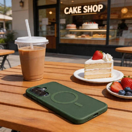 Magsafe Калъф за Samsung A37, Tech-Protect MagMat Case, Зелен (4)
