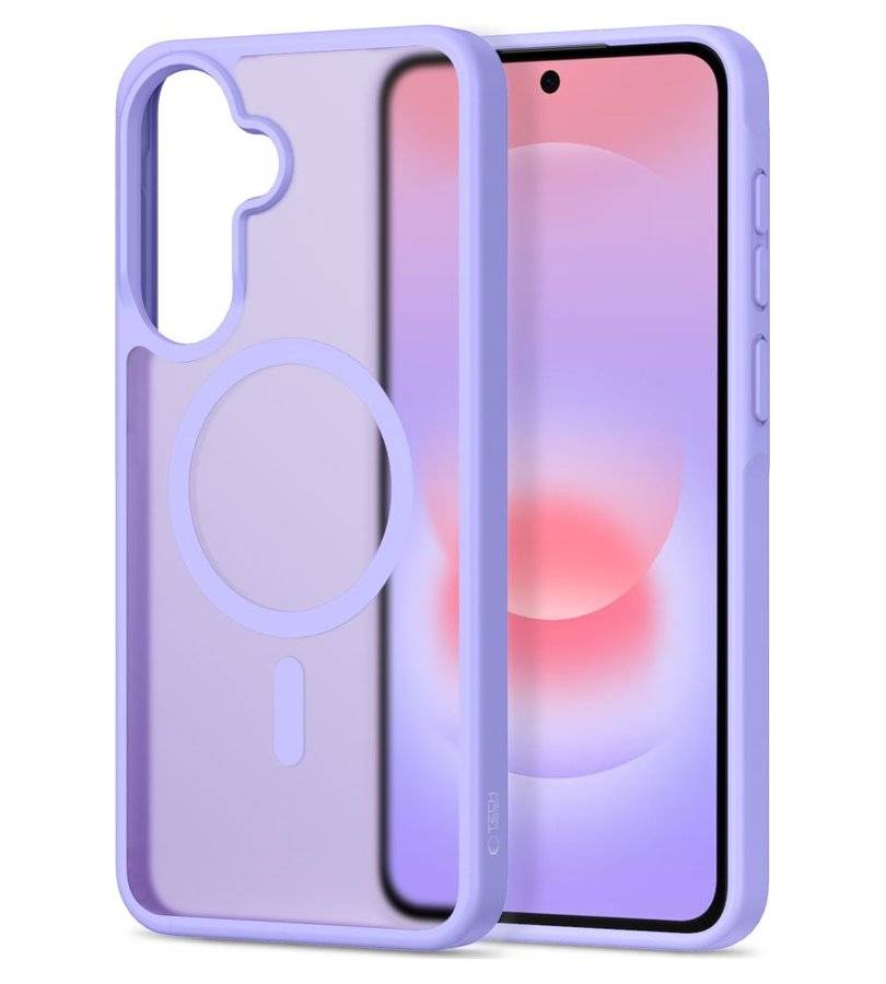 Magsafe Калъф за Samsung A37, Tech-Protect MagMat Case, Лилав
