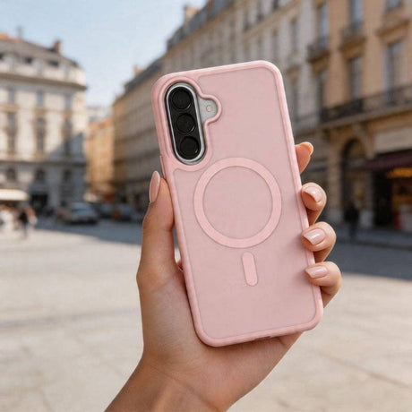 Magsafe Калъф за Samsung A37, Tech-Protect MagMat Case, Розов (4)