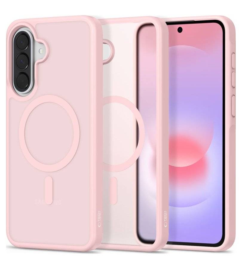 Magsafe Калъф за Samsung A37, Tech-Protect MagMat Case, Розов (2)