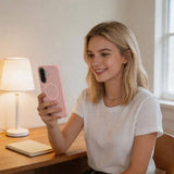Magsafe Калъф за Samsung A37, Tech-Protect MagMat Case, Розов (7)