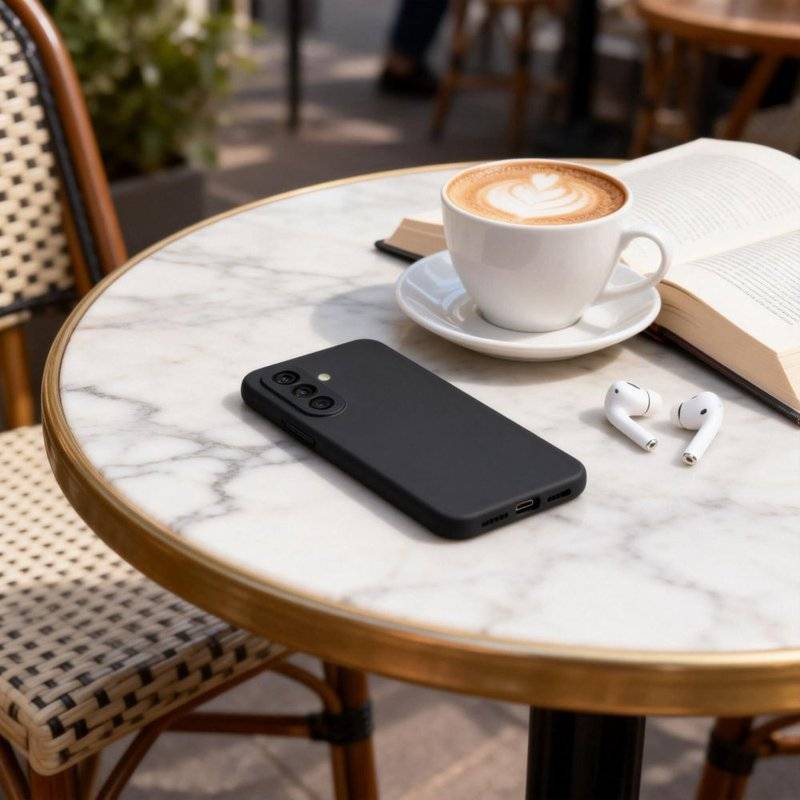 Силиконов Калъф за Samsung A27, Tech-Protect Icon Soft Case, Черен (6)