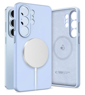 Magsafe Калъф за Samsung S26 Ultra, Tech-Protect Silicone Case, Син