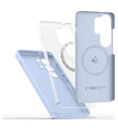 Magsafe Калъф за Samsung S26 Ultra, Tech-Protect Silicone Case, Син (3)