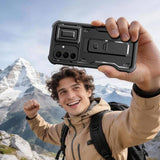Противоударен Калъф 360 за Samsung A57, Tech-Protect Kevlar Cam+ 2-Set Case, Черен (6)