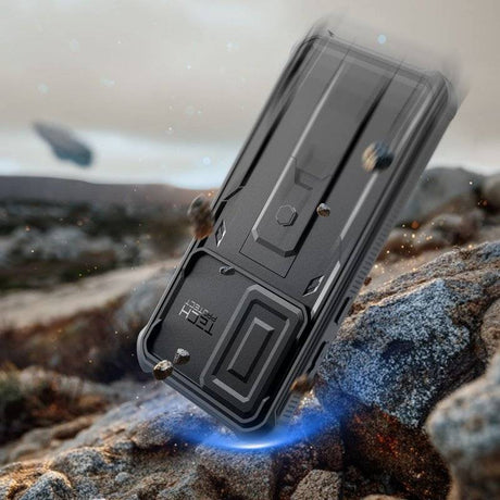 Противоударен Калъф 360 за Samsung A57, Tech-Protect Kevlar Cam+ 2-Set Case, Черен (5)