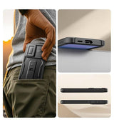 Противоударен Калъф 360 за Samsung A57, Tech-Protect Kevlar Cam+ 2-Set Case, Черен (7)