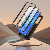 Противоударен Калъф 360 за Samsung A37, Tech-Protect Kevlar Cam+ 2-Set Case, Черен (4)