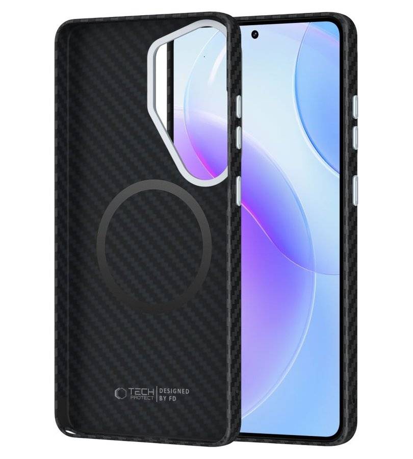 Magsafe Калъф за Samsung S26 Ultra, Tech-Protect ION Carbon Case, Черен (2)