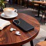 Magsafe Калъф за Samsung S26 Ultra, Tech-Protect ION Carbon Case, Черен (4)
