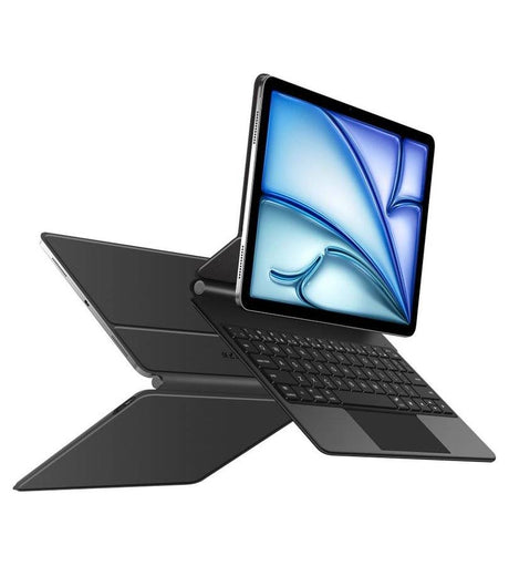 Калъф с Клавиатура и Тъчпад за iPad Air 11 M4-M3-M2/10.9, Tech-Protect Magnetic Keyboard Case, Черен (4)