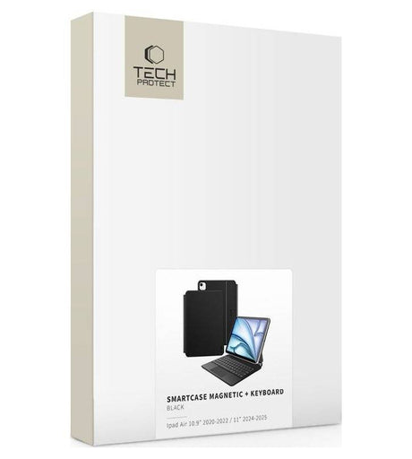 Калъф с Клавиатура и Тъчпад за iPad Air 11 M4-M3-M2/10.9, Tech-Protect Magnetic Keyboard Case, Черен (12)