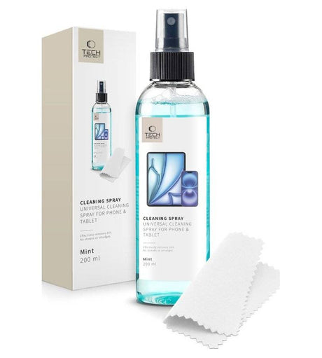 Почистващ Спрей за екрани, Tech-Protect Cleaning Spray Eko Mint 200ml, Зелен