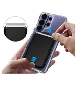 Magsafe Калъф за Карти, Tech-Protect MagWallet Carbon Card Case, Черен (4)