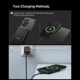 Magsafe Външна Батерия, Spigen Essential EA2205MQ 5000mAh Qi2, Черен (7)