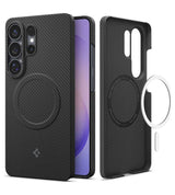 Magsafe Карбонов Калъф за Samsung S26 Ultra, Spigen Airskin Aramid Mag Case, Черен (2)