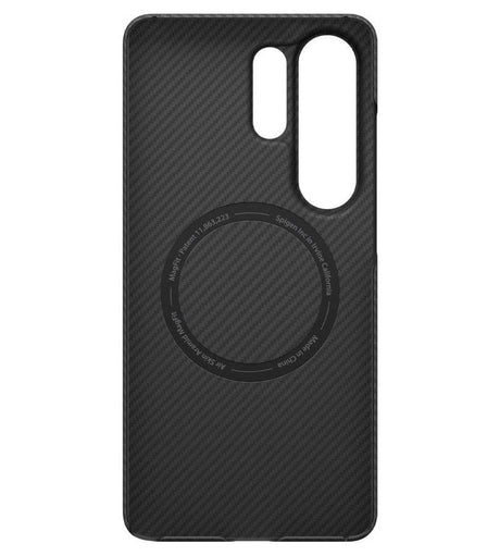 Magsafe Карбонов Калъф за Samsung S26 Ultra, Spigen Airskin Aramid Mag Case, Черен (5)