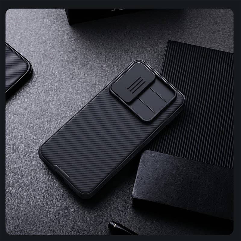 Калъф с Плъзгач за Камера за Samsung A37, Nillkin CamShield Pro Case, Черен (15)