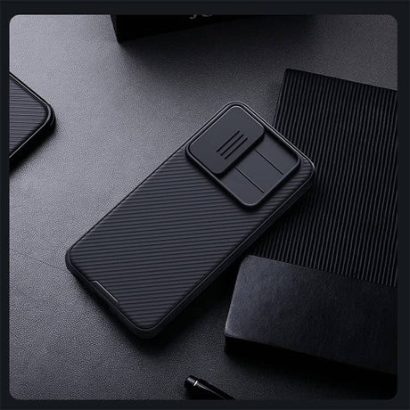 Калъф с Плъзгач за Камера за Samsung A37, Nillkin CamShield Pro Case, Черен (15)