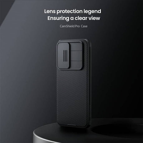 Калъф с Плъзгач за Камера за Samsung A37, Nillkin CamShield Pro Case, Черен (6)