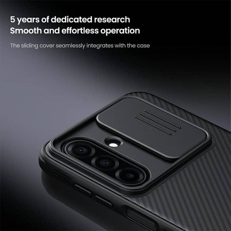Калъф с Плъзгач за Камера за Samsung A37, Nillkin CamShield Pro Case, Черен (8)