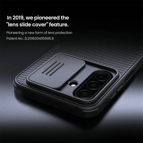 Калъф с Плъзгач за Камера за Samsung A37, Nillkin CamShield Pro Case, Черен (7)