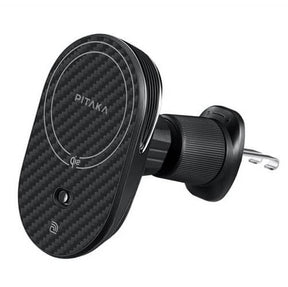Безжично Зарядно за Кола с Magsafe, Pitaka MagEZ Car Mount Pro 2 Qi2 15W, Черен