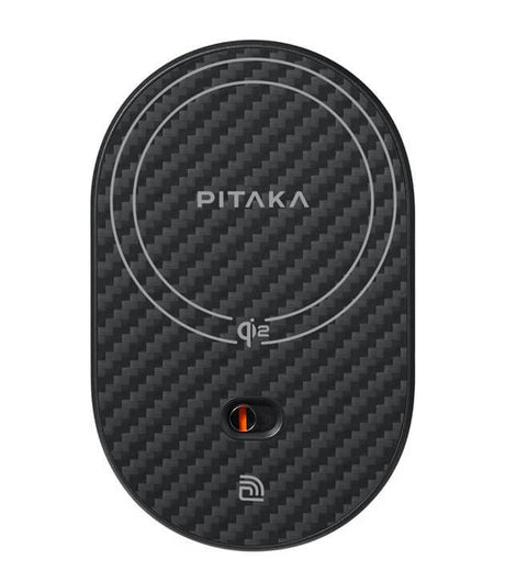 Безжично Зарядно за Кола с Magsafe, Pitaka MagEZ Car Mount Pro 2 Qi2 15W, Черен (2)