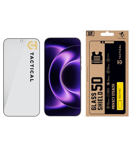 Затъмняващ Протектор за Xiaomi 17 Ultra, Tactical Shield Privacy Stealth 5D Glass, Черен (3)