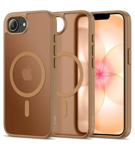 Magsafe Калъф за iPhone 17e/ 16e, Tech-Protect BasicMag Matte Case, Кафяв (2)