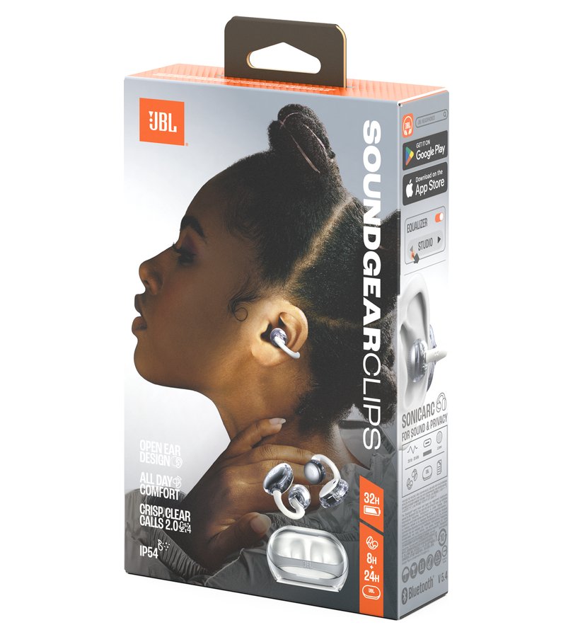 Безжични Слушалки, JBL Soundgear Clips, Бял (9)