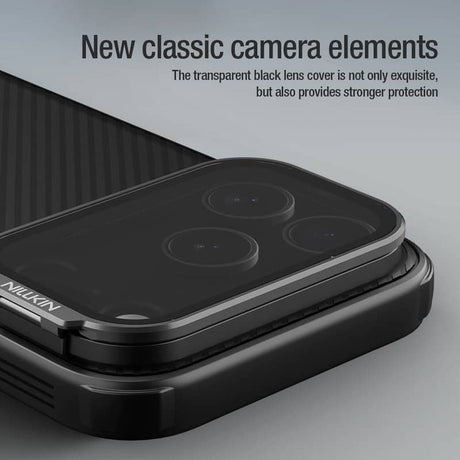 Magsafe Калъф за iPhone 17 Pro Max, Nillkin CamShield Prop Mag Case, Черен (3)