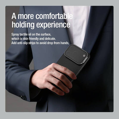 Magsafe Калъф за iPhone 17 Pro Max, Nillkin CamShield Prop Mag Case, Черен (6)