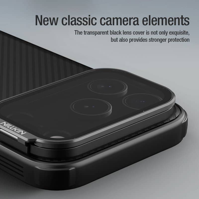 Magsafe Калъф за iPhone 17 Pro, Nillkin CamShield Prop Mag Case, Черен (3)
