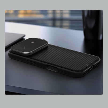 Magsafe Калъф за iPhone 17 Pro Max, Nillkin CamShield Prop Mag Case, Черен (7)