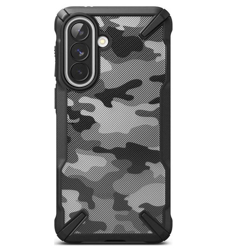 Противоударен Калъф за Samsung A57, Ringke Fusion X Camo Case, Черен (2)