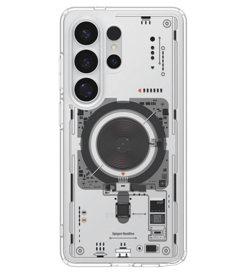 Magsafe Калъф за Samsung S26 Ultra, Spigen Ultra Hybrid Neo One Case, Прозрачен (3)